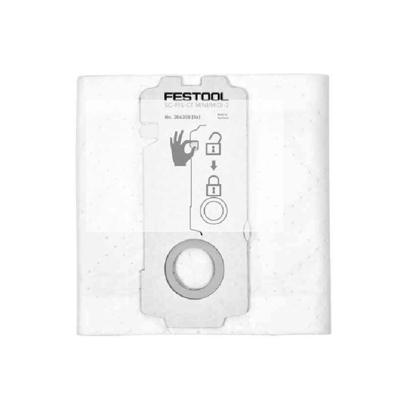 SAC FILTRE FESTOOL SELFCLEAN SC-FIS-CT MINI/MIDI-2/CT15 - 204308