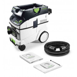 ASPIRATEUR EAU ET POUSSIÈRES 1200W FESTOOL CLEANTEC CTL 36 E AC-LHS 350
