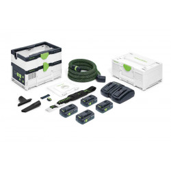 ASPIRATEUR FESTOOL CLEANTEC CTLC SYS 2X18V HPC 4 I-PLUS AVEC SET ÉNERGIE SYS 18V 4X4 / TCL 6 DUO