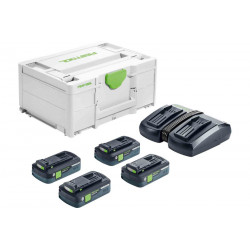 PACK ENERGIE 18V FESTOOL 4 BATTERIES 4AH / CHARGEUR TCL 6 DUO - COFFRET SYSTAINER 3 PACK ENERGIE 18V FESTOOL 4 BATTERIES 4AH / CHARGEUR TCL 6 DUO - COFFRET SYSTAINER 3