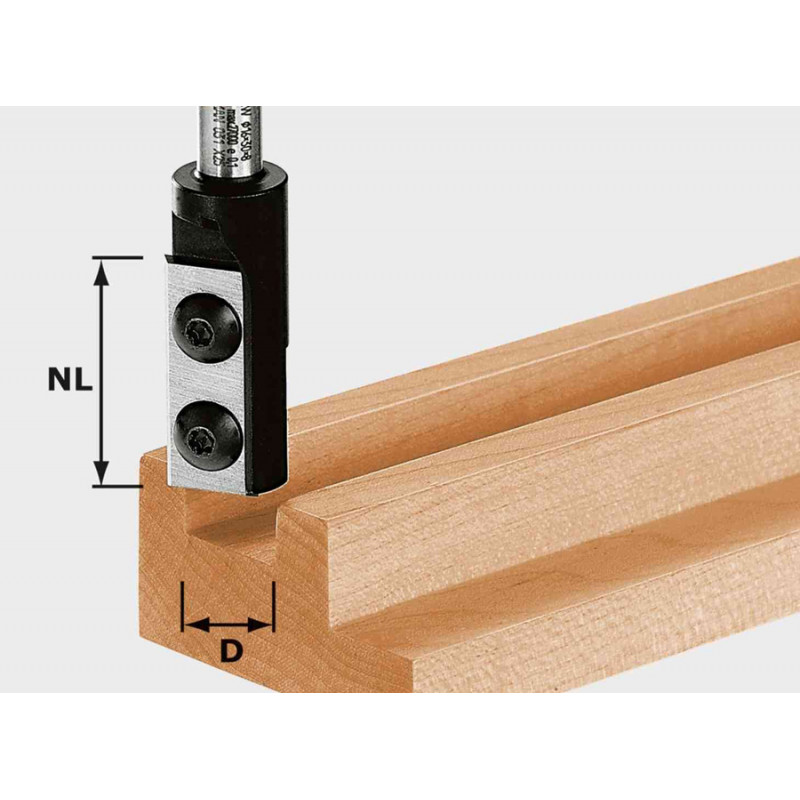 FRAISE À RAINURER HW AVEC PLAQUETTES RÉVERSIBLES FESTOOL D14/30 S8