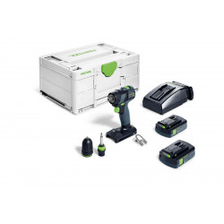 PERCEUSE-VISSEUSE 18V TXS 18 C 3,0-PLUS - 2 BATTERIES 3AH - CHARGEUR - COFFRET SYSTAINER 3