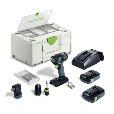 PERCEUSE-VISSEUSE 18V TXS 18 C 3,0-SET - 2 BATTERIES 3AH - CHARGEUR - COFFRET SYSTAINER SYS3