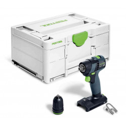 PERCEUSE-VISSEUSE 18V TXS FESTOOL 18-BASIC - COFFRET SYSTAINER³ (SANS BATTERIE NI CHARGEUR)