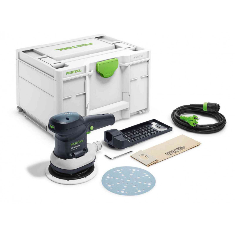 PONCEUSE EXCENTRIQUE 310W FESTOOL ETS 150 MM EQ-PLUS - COFFRET SYSTAINER SYS3 M 237