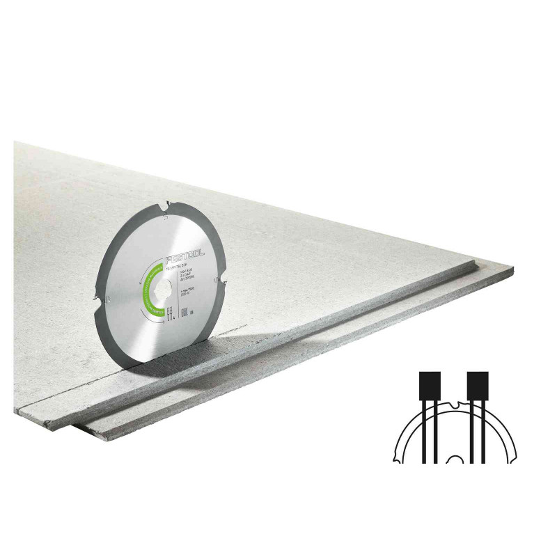 LAME DE SCIE CIRCULAIRE DIAMANT FESTOOL POUR MATÉRIAUX ABRASIFS DIA 160 X 1,8 X 20 F4