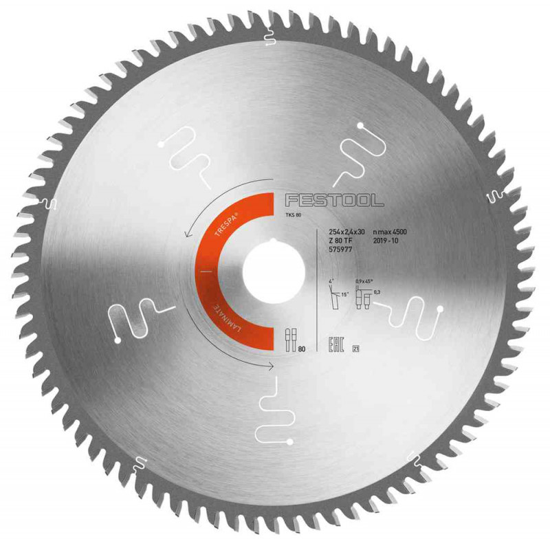 LAME DE SCIE CIRCULAIRE FESTOOL POUR LAMINATE/HPL HW