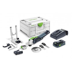 SCIE OSCILLANTE 18V FESTOOL OSC 18 HPC 4 EI-SET BATTERIE 4AH - CHARGEUR - COFFRET SYSTAINER - ACCESSOIRES
