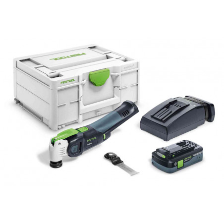 SCIE OSCILLANTE 18V FESTOOL OSC 18 HPC 4,0 EI-PLUS BATTERIE 4AH - CHARGEUR - COFFRET SYSTAINER³