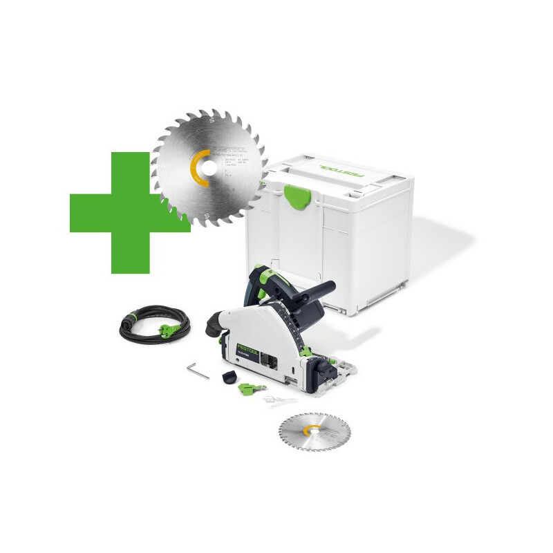 SCIE PLONGEANTE 1200W FESTOOL TS 55 F-PLUS MASTER EDITION - COFFRET SYSTAINER SYS3 M 337 - 577843