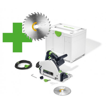 SCIE PLONGEANTE 1200W FESTOOL TS 55 F-PLUS MASTER EDITION - COFFRET SYSTAINER SYS3 M 337 - 577843