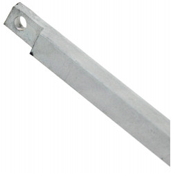 TRINGLE CARRÉE EN ACIER ZINGUÉ POUR CRÉMONES POMPIER - MODÈLE FUHR