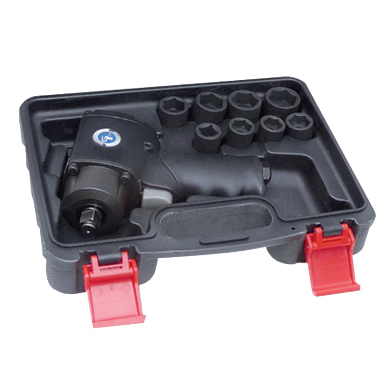 COFFRET CLÉ À CHOCS PNEUMATIQUE 1/2'' AVEC DOUILLES COURTES À CHOCS 1/2'' - MODÈLE GP1313BC GÉNÉRAL PNEUMATIC