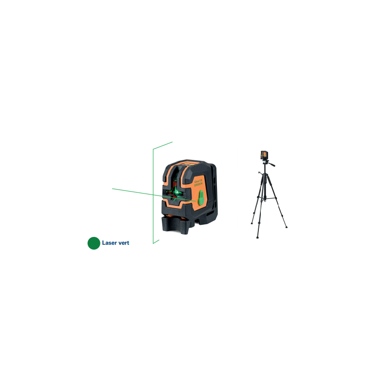 PACK LASER CROIX ET TREPIED COLONNE GEO1X-GREEN SET
