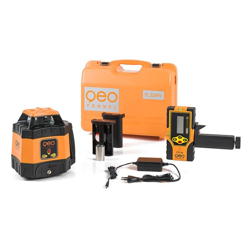LASER ROTATIF AUTOMATIQUE ROUGE FL 220HV AVEC TRÉPIED ET MIRE GEO FENNEL