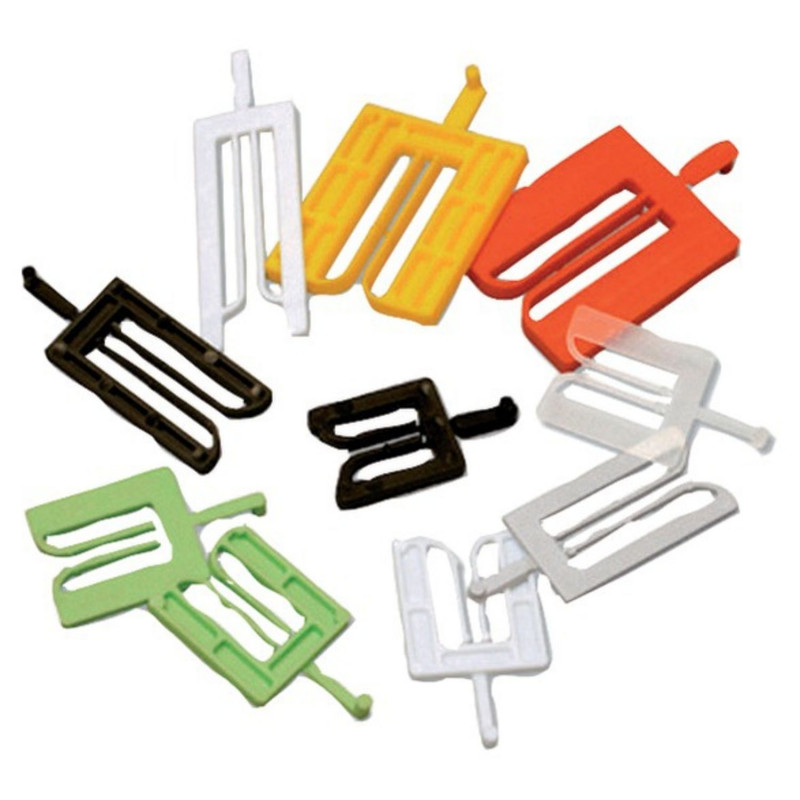 CÂLE DE POSE KLIC KLAC 36X40MM EPAISSEUR 1MM TRANSPARENT 1000 PIÈCES