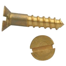 VIS BOIS GFD À TÊTE FRAISÉE FENDUE LAITON DIN 97