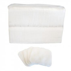 CARRÉS DE SOIN EN COTON PUR 8 X 7,5 CM - SACHET DE 200 UNITÉS