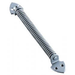 FERME-PORTE À RESSORT SPIRAL GROOM AVEC FINITION ACIER ARGENTÉ