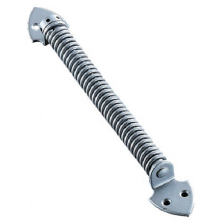 FERME-PORTE À RESSORT SPIRAL GROOM AVEC FINITION ACIER ARGENTÉ