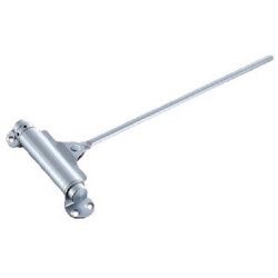 FERME-PORTE GROOM TIREX À TIGE, GALET SIMPLE, FINITION ARGENT