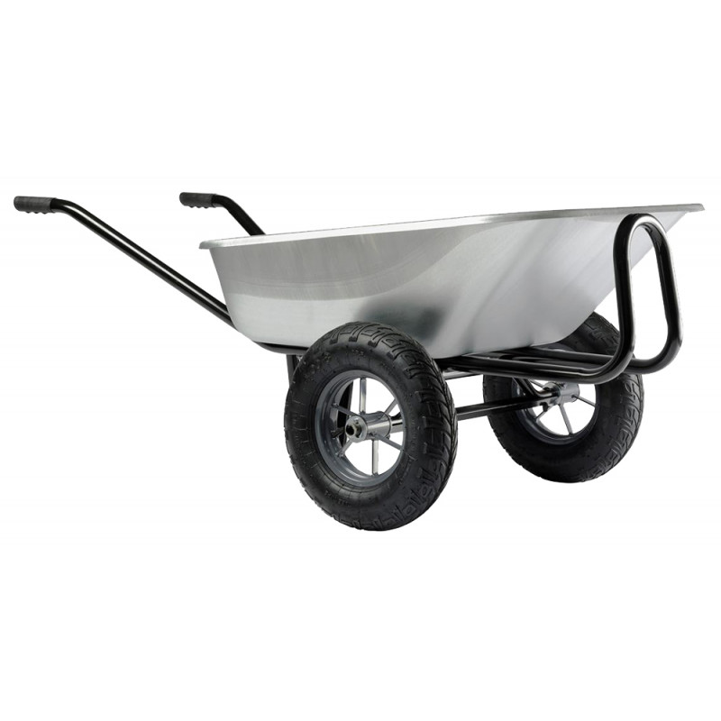 BROUETTE HAEMMERLIN EXPERT TWIN PREMIUM 150L GALVA À ROUES GONFLABLES