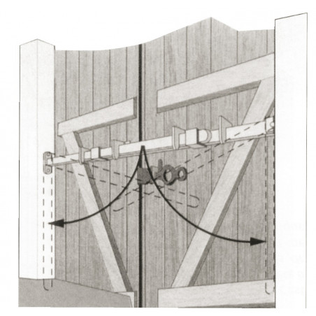 BARRE DE SÉCURITÉ ARTICULÉE HERCULE À 2 ARTICULATIONS