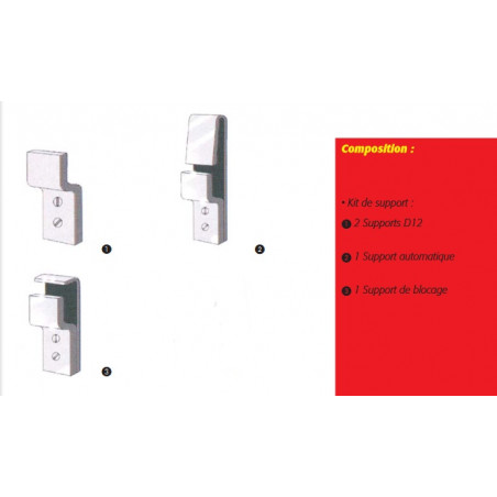 SUPPORTS ROBUSTES POUR BARRE DE SÉCURITÉ HERCULE