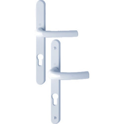 ENSEMBLE TOKYO SUR PLAQUES ÉTROITES ALUMINIUM ENTRAXE 70 MM HOPPE