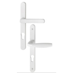 SET DE POIGNÉES HOPPE NEW YORK ALUMINIUM, PLAQUES ÉTROITES, ENTRAXE 70