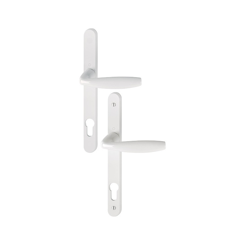 ENSEMBLE SUR PLAQUE NEW YORK CARRÉ 8 MM, MONTAGE RAPIDE, ENTRAXE 92 MM, FINITION BLANC