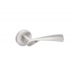 BÉQUILLE DOUBLE MASSIVE SUR ROSACE INOX JADE 4002 HERACLES