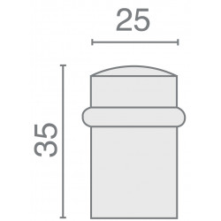 BUTOIR DE SOL EN INOX BROSSÉ MODÈLE 2535 HERACLES