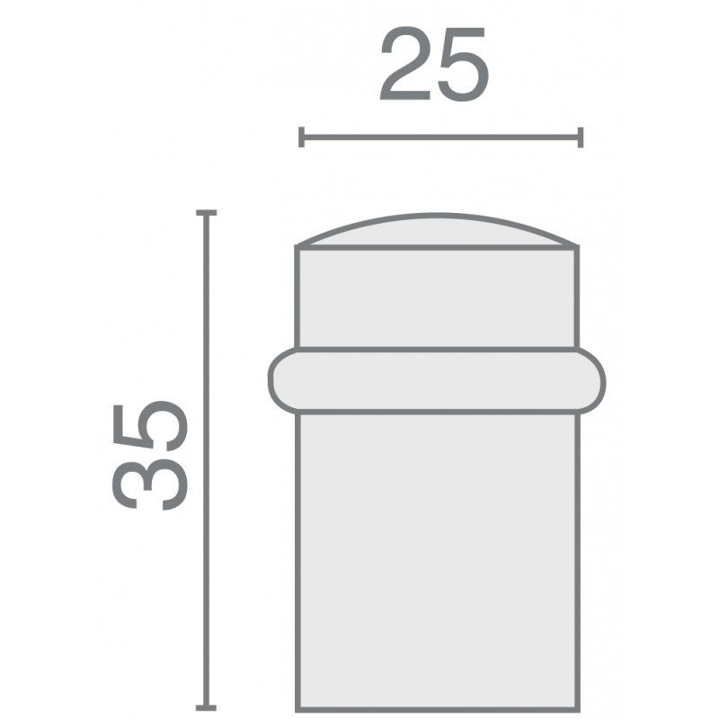 BUTOIR DE SOL EN INOX BROSSÉ MODÈLE 2535 HERACLES