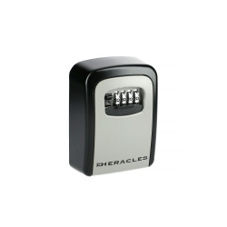 COFFRES À CLÉS À CODE EN ALLIAGE ALUMINIUM GRIS HERABOX À FIXER