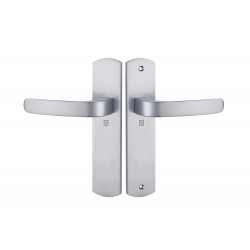 ENSEMBLE DE POIGNÉES ELFE HOME HÉRACLÈS, ENTRAXE 165 MM, FINITION CHROMÉ MAT, PETITES PLAQUES