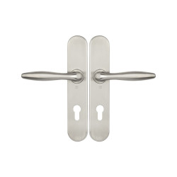 ENSEMBLE DE POIGNÉES SUR PLAQUE EN ACIER INOXYDABLE SÉRIE 1594 JADE - HERACLES