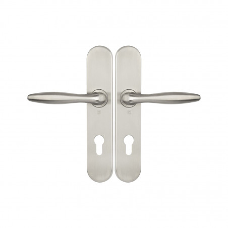 ENSEMBLE DE POIGNÉES SUR PLAQUE EN ACIER INOXYDABLE SÉRIE 1594 JADE - HERACLES