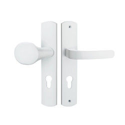 ENSEMBLE DE POIGNÉES SUR PLAQUES ELFE ÉLÉGANCE HÉRACLÈS, ENTRAXE 195 MM, ZAMAK