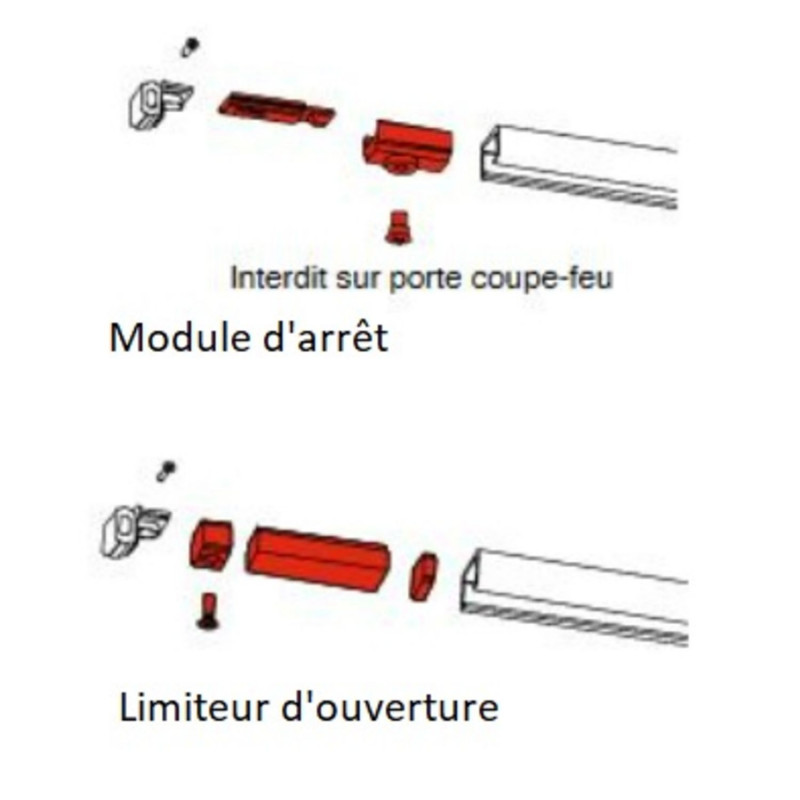 KIT D'ACCESSOIRES POUR FERME-PORTES HR400 HERACLES