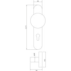 PLAQUE PALIÈRE INOX JADE BP01 HERACLES
