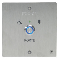 PLAQUES INOX AVEC BOUTONS POUSSOIRS CONFORMES LOI PMR HERACLES