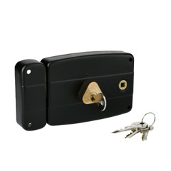 SERRURE EN APPLIQUE MONOPOINT HORIZONTALE ERCY 5G AVEC PÊNE EN LAITON ET 5 GOUPILLES HERACLES