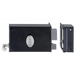 SERRURE MONOPOINT EN APPLIQUE À 6 GORGES HORIZONTALES HERACLES