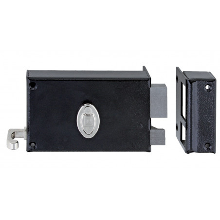 SERRURE MONOPOINT EN APPLIQUE À 6 GORGES HORIZONTALES HERACLES