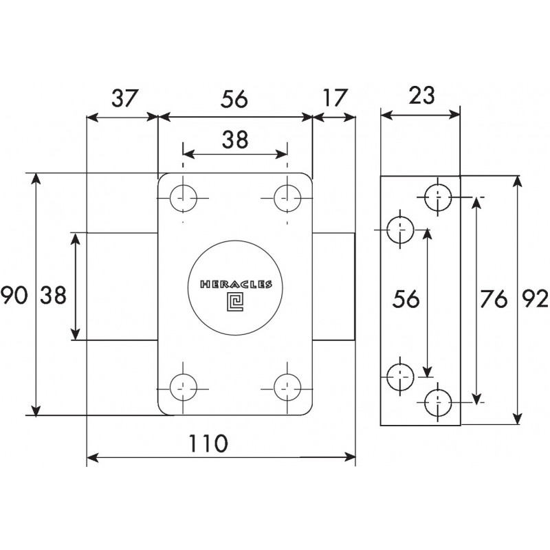 VERROU À BOUTON HERACLES - CITY
