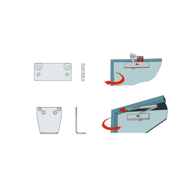 PLAQUE DE SUPPORT POUR BRAS STANDARD HR150/200/300 HERACLES