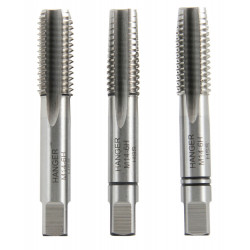 ENSEMBLE DE 3 TARAUDS MANUELS HSS HANGER ENSEMBLE DE 3 TARAUDS MANUELS HSS HANGER