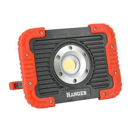 PROJECTEUR DE CHANTIER LED 10W HANGER EXTRA PLAT SUR BATTERIE LITHIUM - 170501