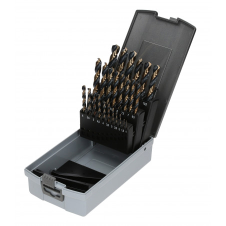 COFFRET DE 25 FORETS MÉTAUX TAILLÉS MEULÉS 135° - HANGER
